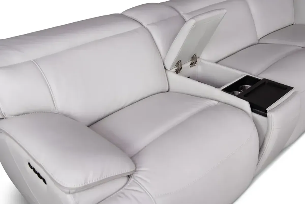 Tampa 6 Piece Leather Modular Sectional