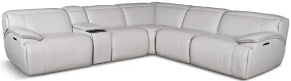 Tampa 6 Piece Leather Modular Sectional