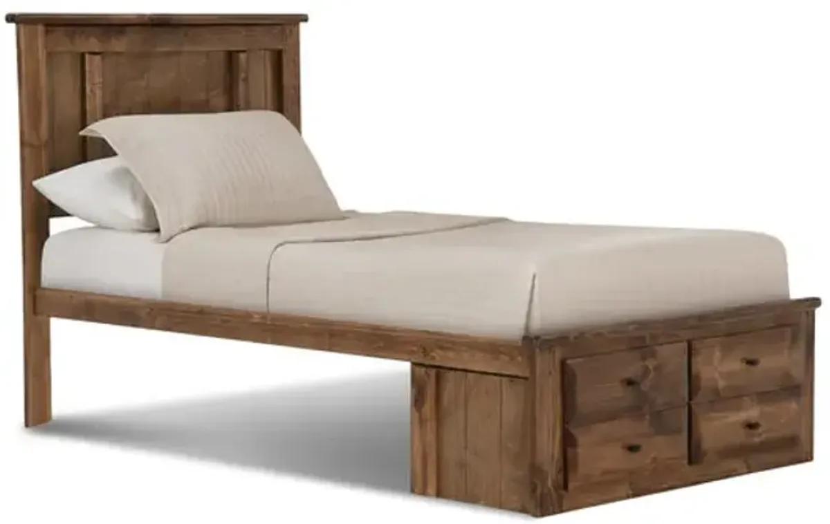 Laguna Twin Platform Bed - American Chestnut