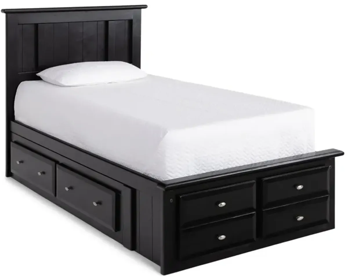 Laguna Full Platform Storage Bed - Black Cherry