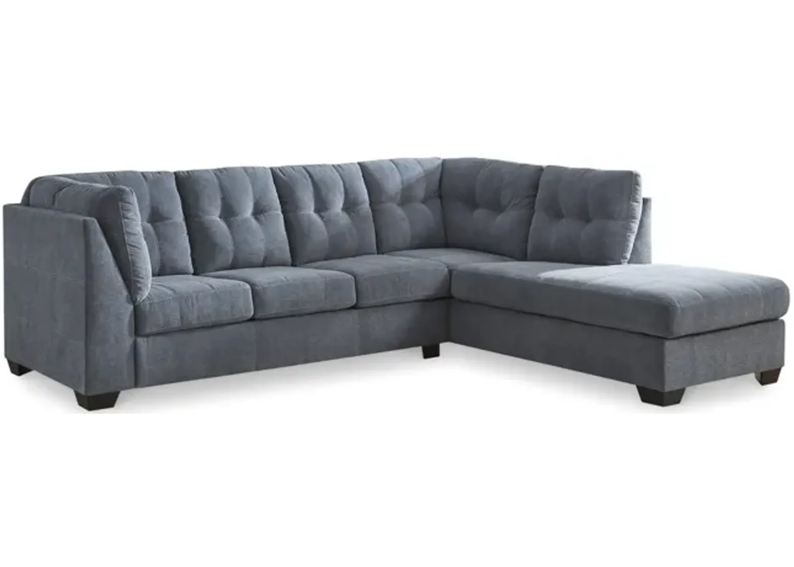 Cassidy Sectional with Right Chaise - Denim