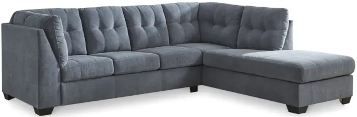 Cassidy Sectional with Right Chaise - Denim