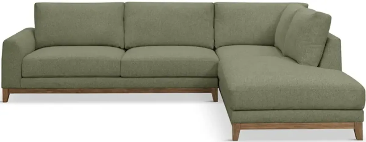 Madison Sectional Wwith Right Chaise - Olivine