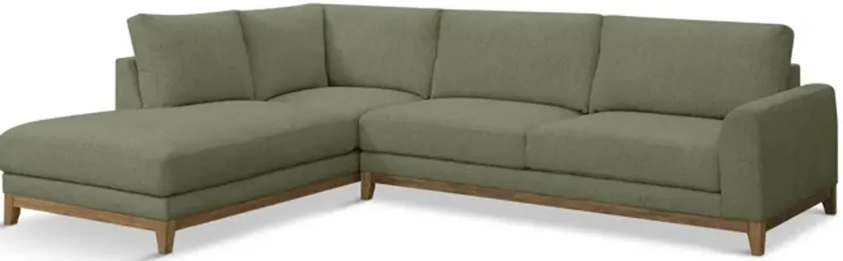 Madison Sectional With Left Chaise - Olivine