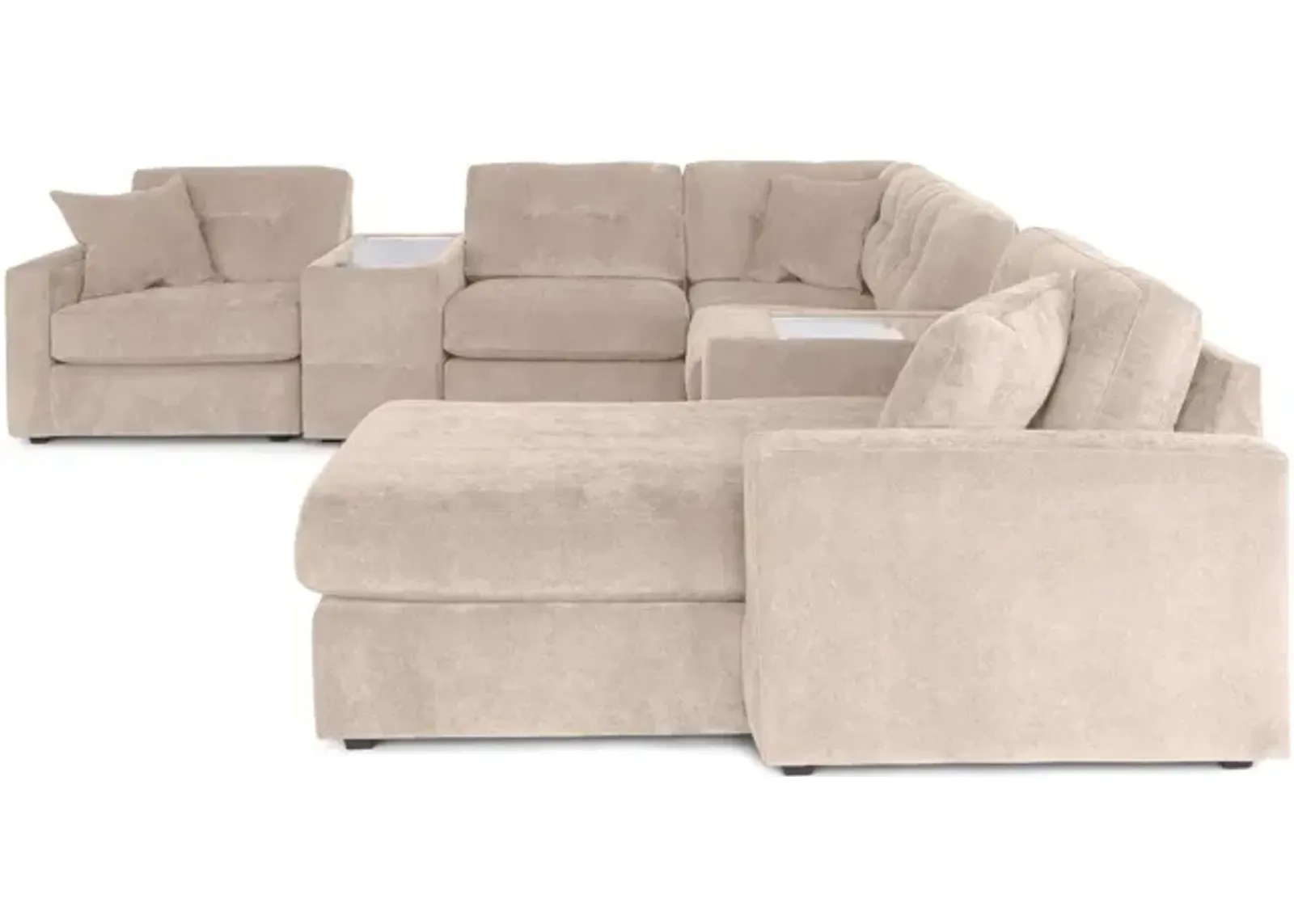 ModularOne 7 Piece Sectional - Stone