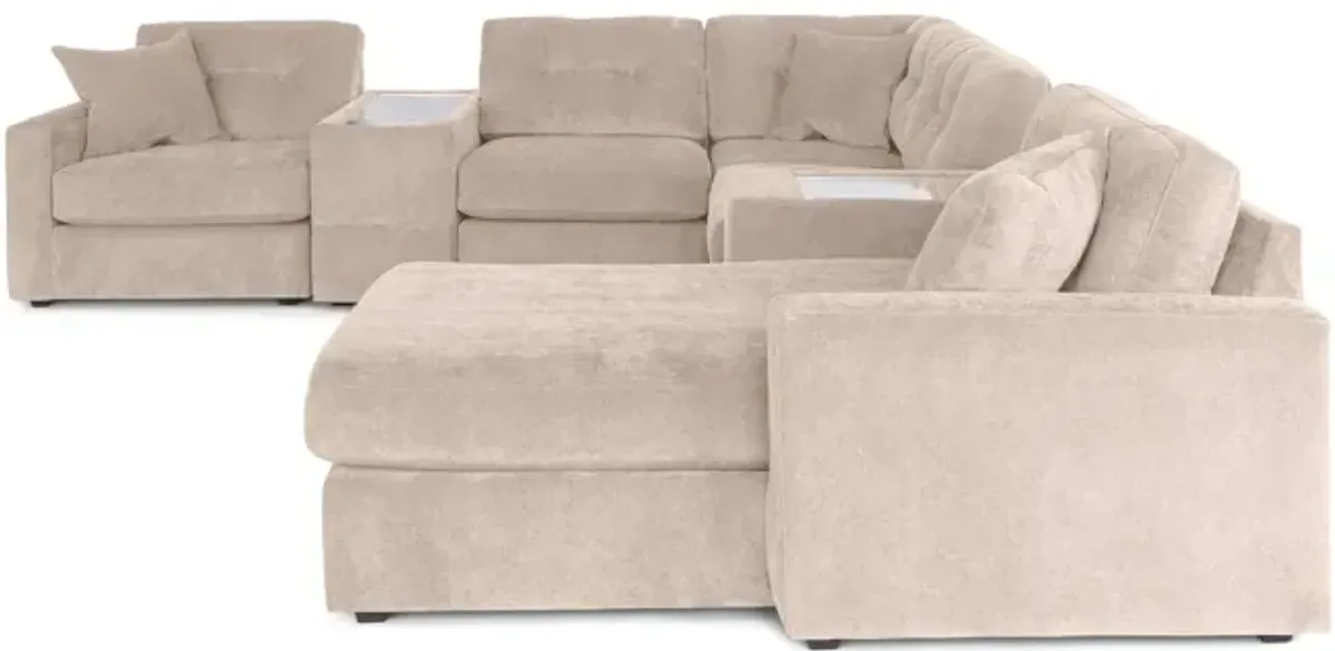 ModularOne 7 Piece Sectional - Stone