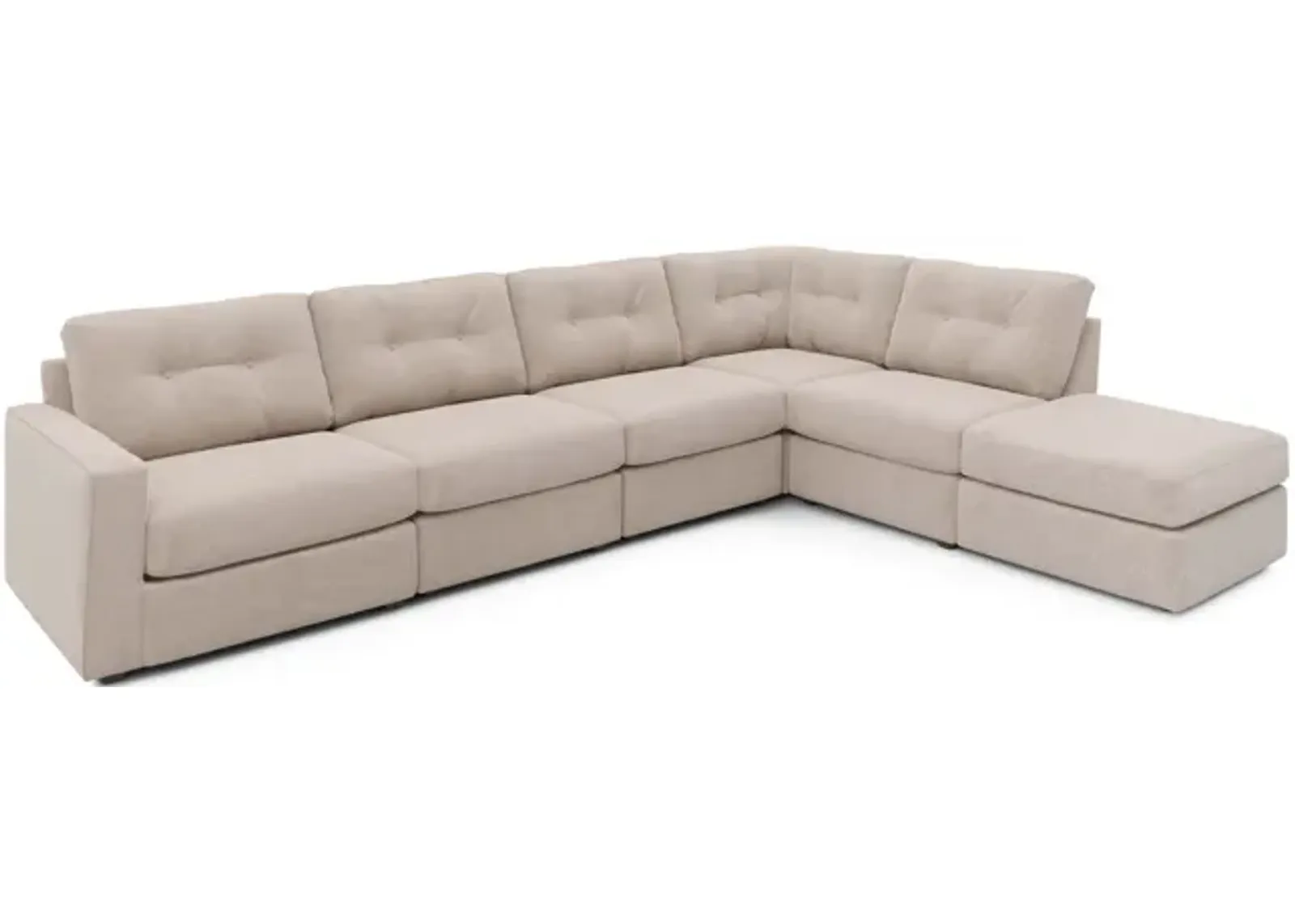 ModularOne 6 Piece Sectional - Stone