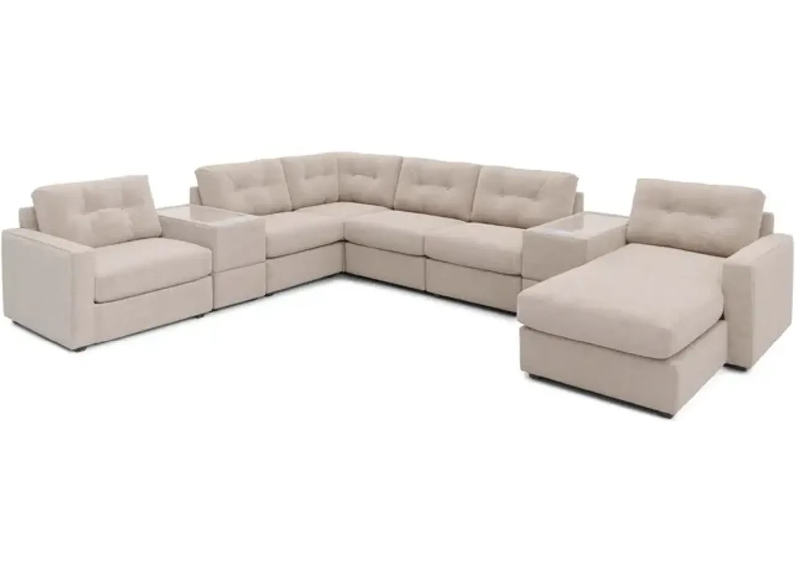 ModularOne 8 Piece Sectional - Stone