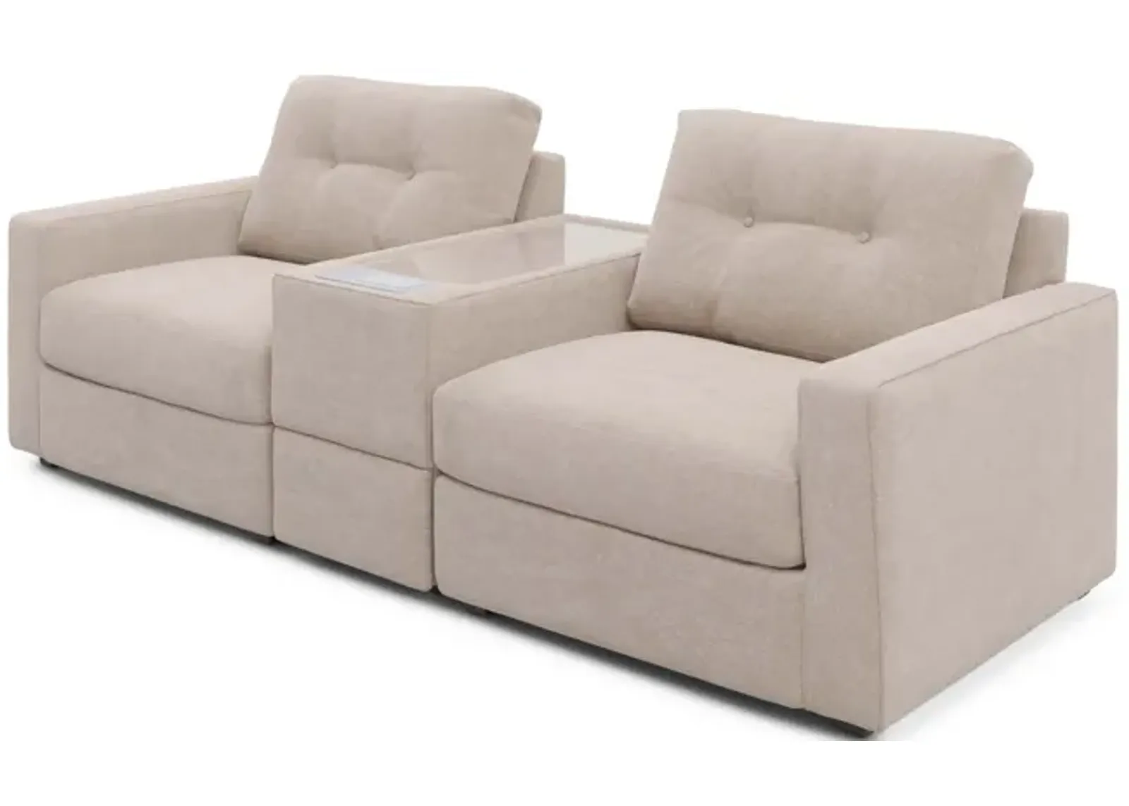 ModularOne 3 Piece Sectional - Stone