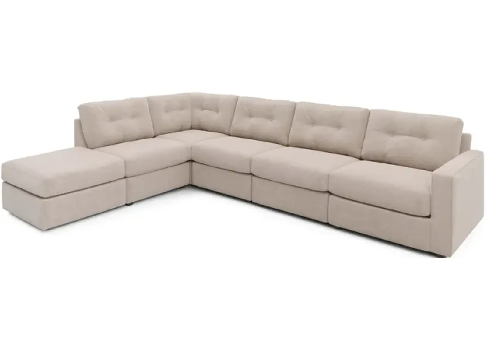 ModularOne 6 Piece Sectional - Stone