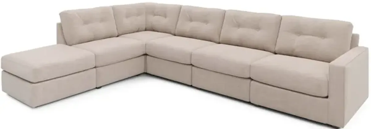 ModularOne 6 Piece Sectional - Stone