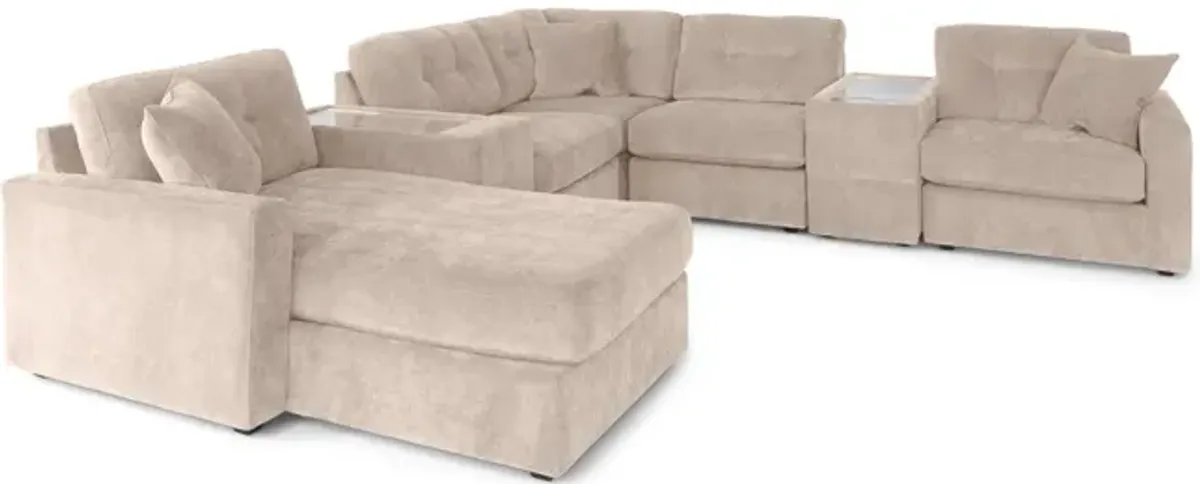 ModularOne 7 Piece Sectional - Stone