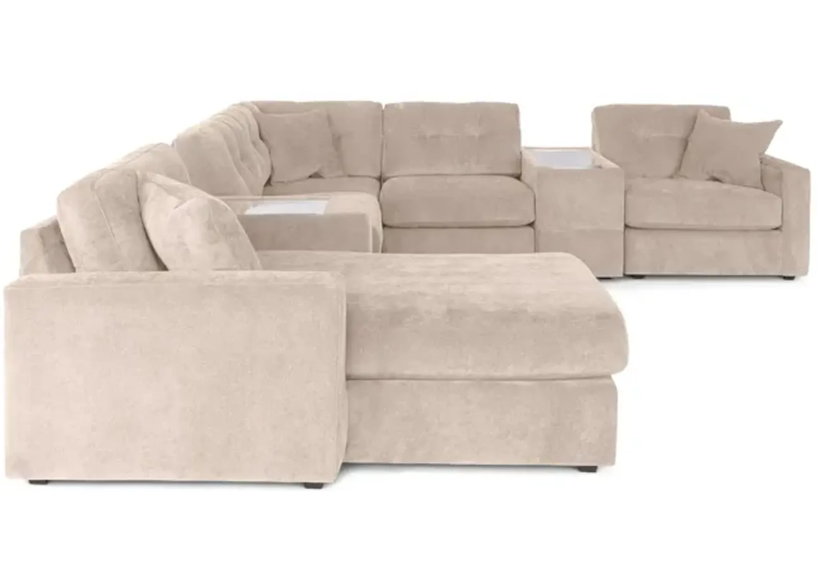 ModularOne 7 Piece Sectional - Stone