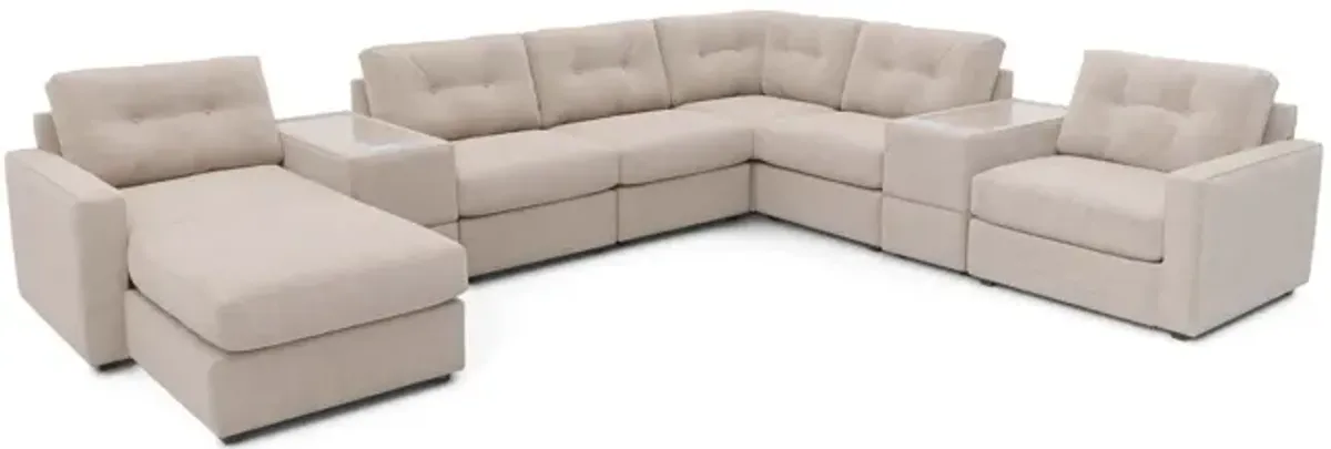 ModularOne 8 Piece Sectional - Stone