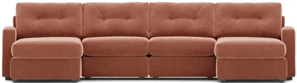 ModularOne 4 Piece Sectional - Cantaloupe