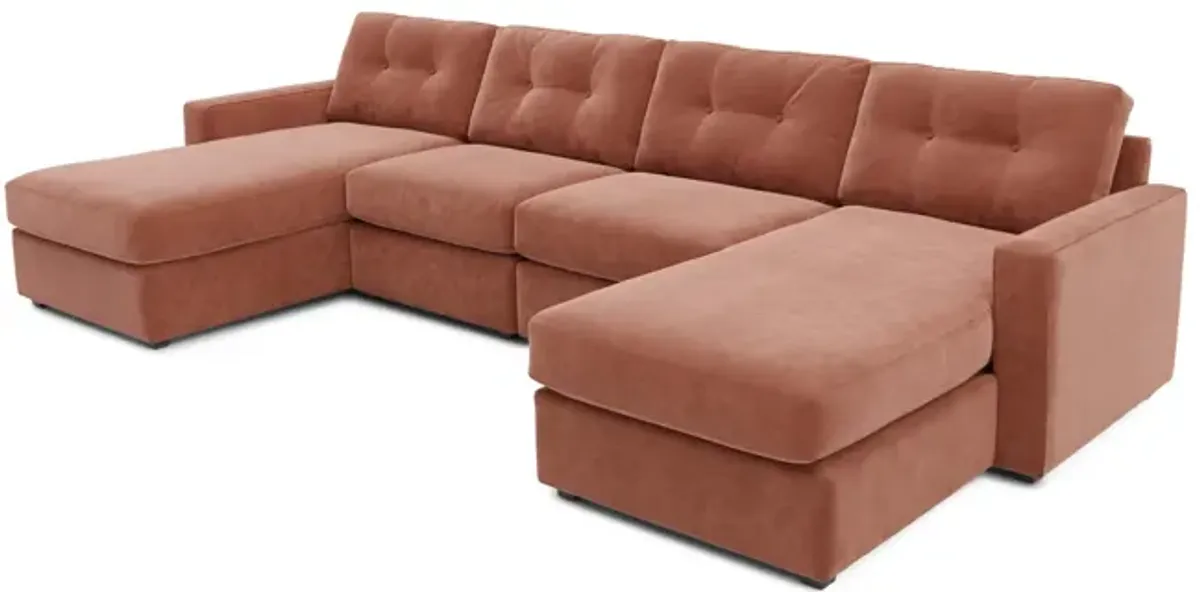 ModularOne 4 Piece Sectional - Cantaloupe