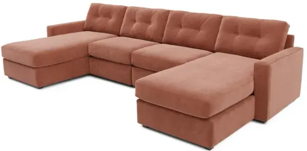 ModularOne 4 Piece Sectional - Cantaloupe
