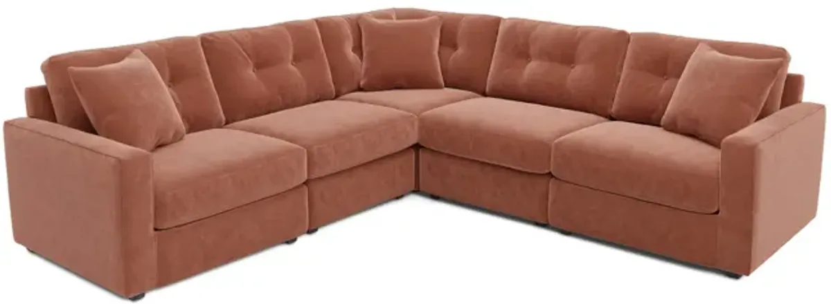 ModularOne 5 Piece Sectional - Cantaloupe