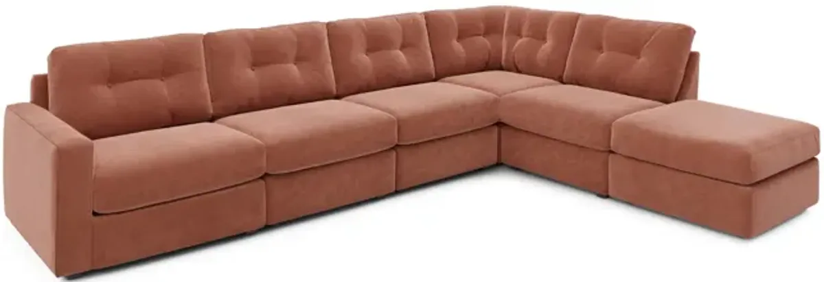 ModularOne 6 Piece Sectional - Cantaloupe