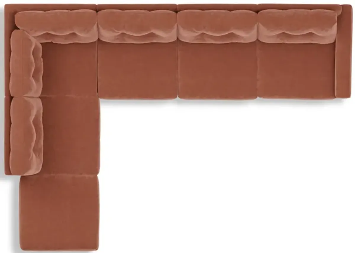 ModularOne 6 Piece Sectional - Cantaloupe