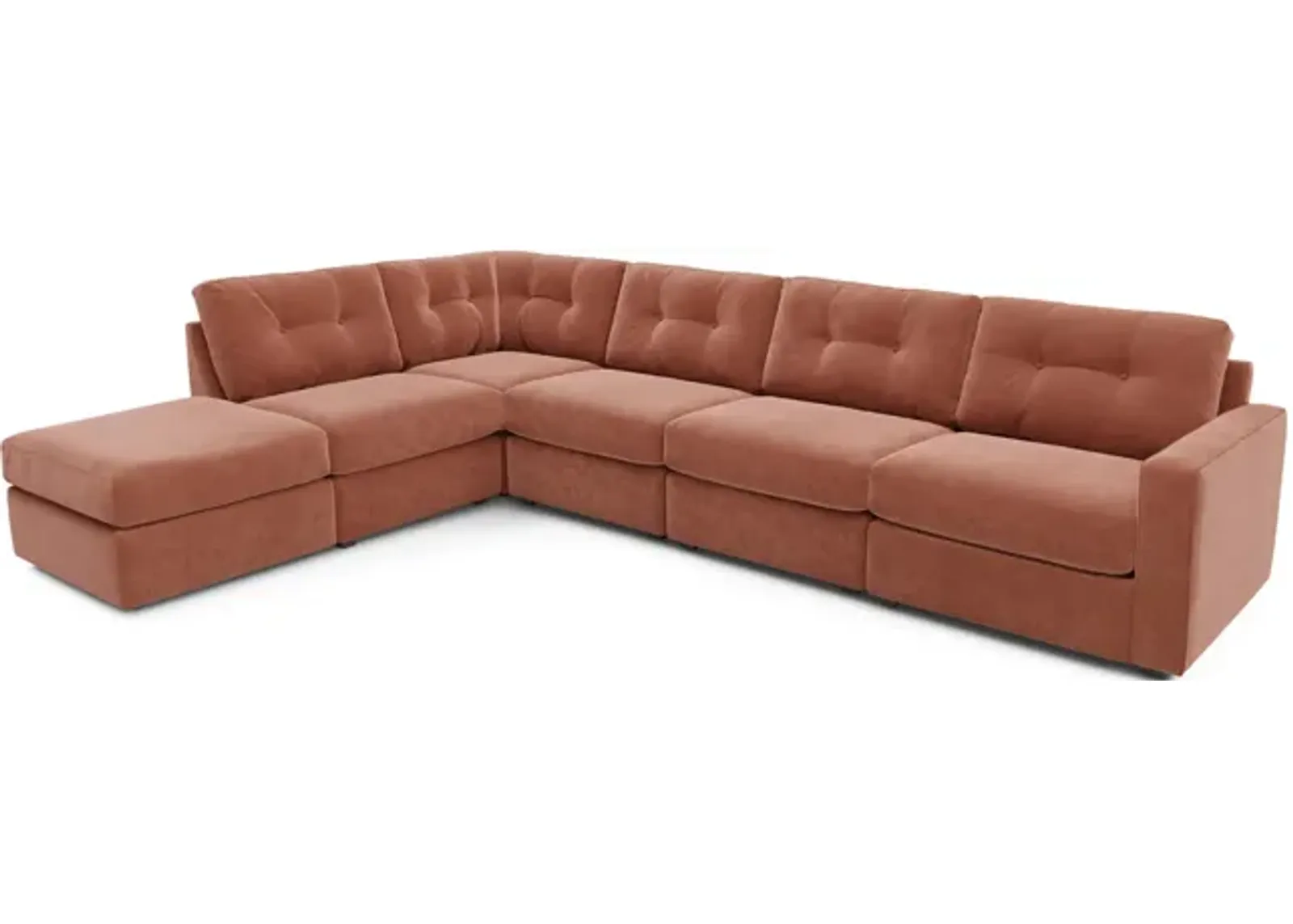 ModularOne 6 Piece Sectional - Cantaloupe