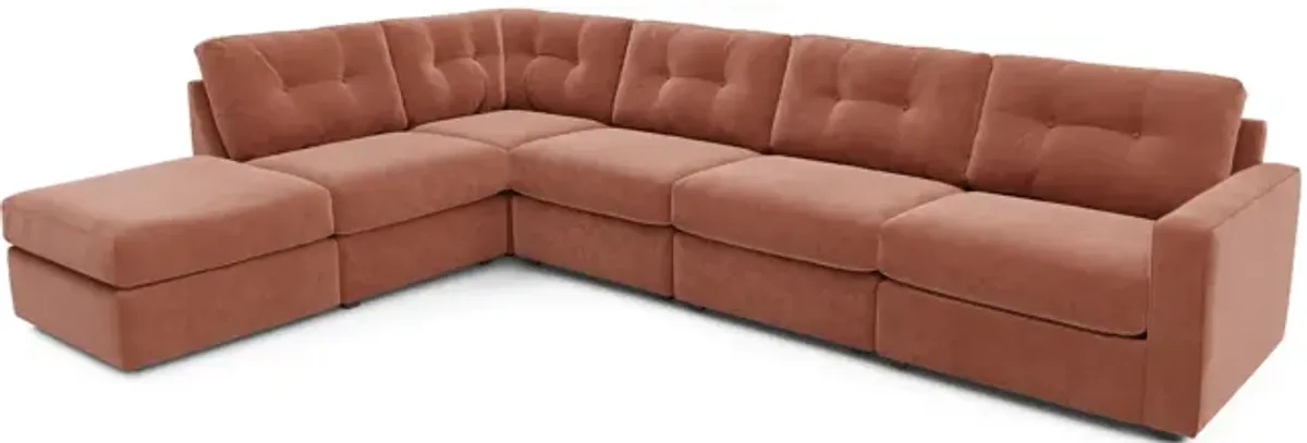 ModularOne 6 Piece Sectional - Cantaloupe