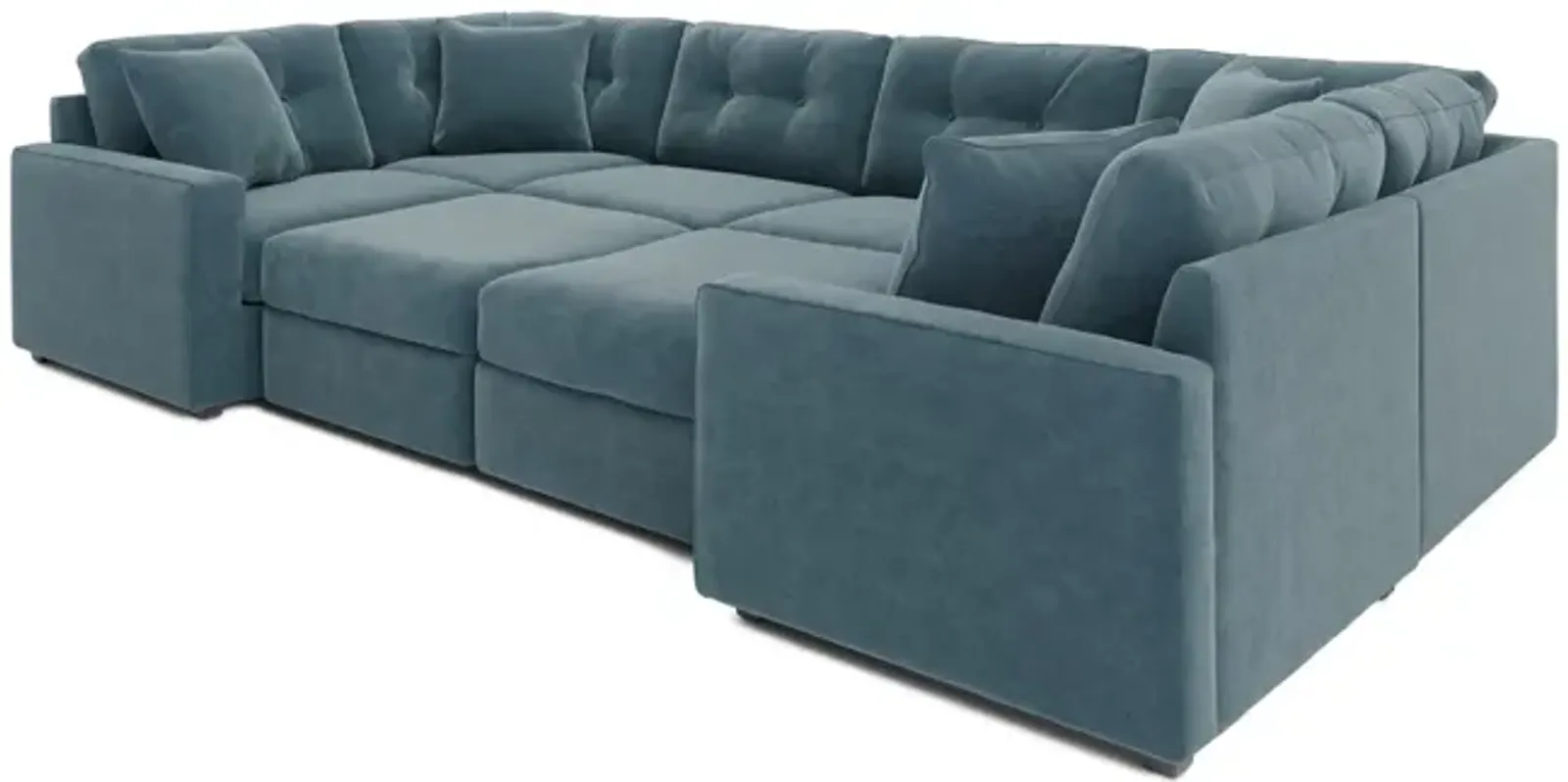 ModularOne 8 Piece Sectional - Teal