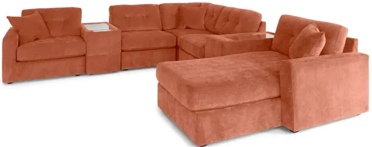 ModularOne 7 Piece Sectional - Cantaloupe