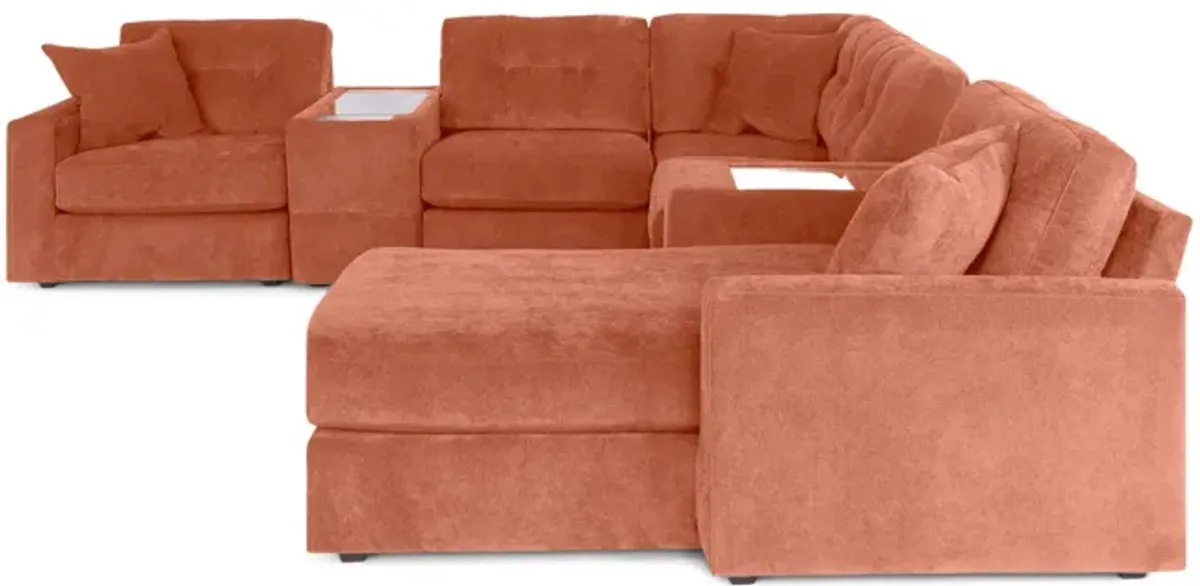 ModularOne 7 Piece Sectional - Cantaloupe