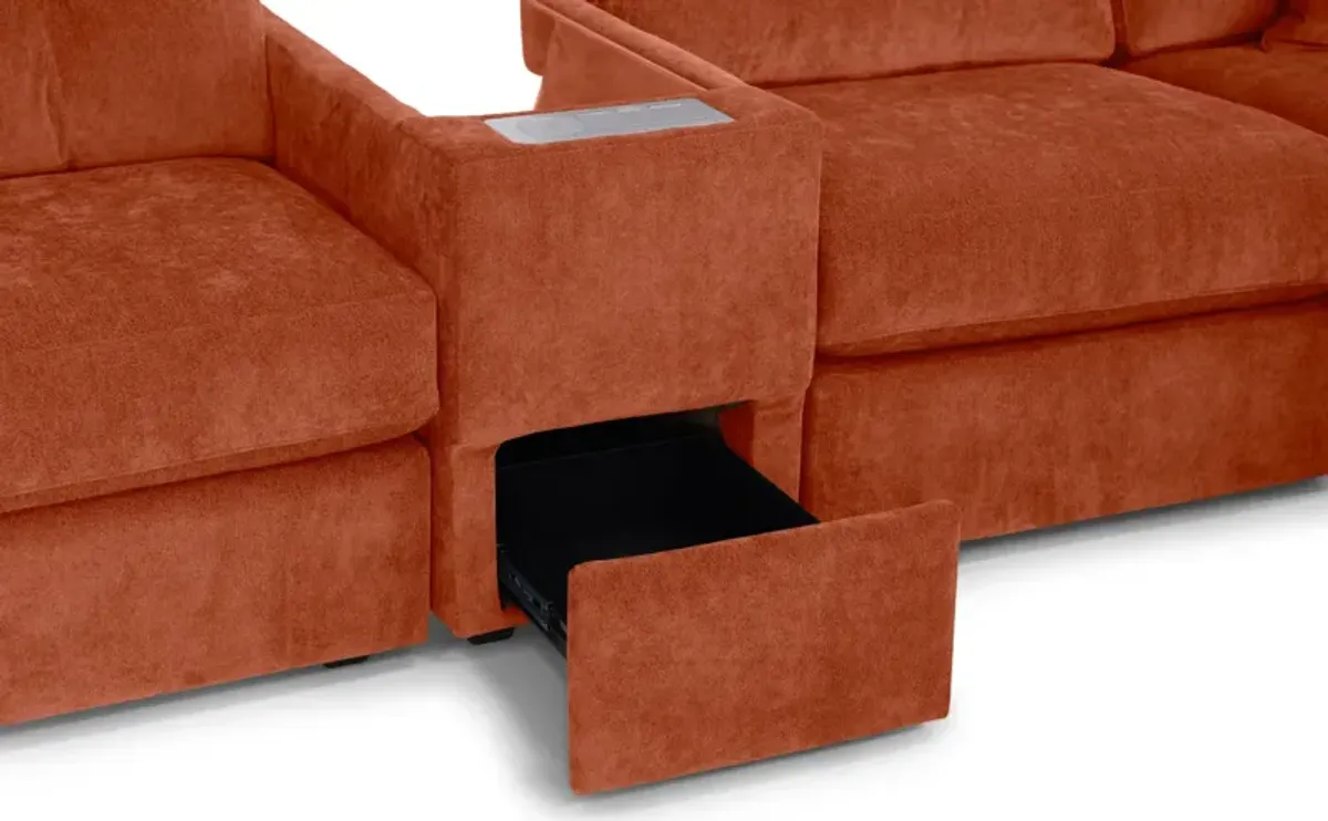 ModularOne 7 Piece Sectional - Cantaloupe