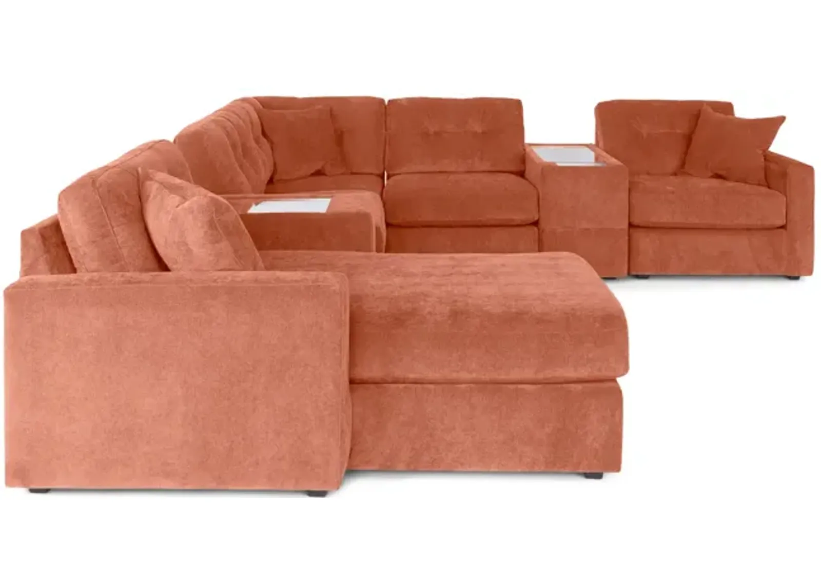 ModularOne 7 Piece Sectional - Cantaloupe