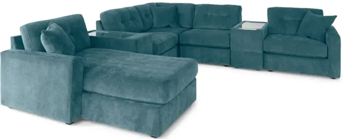 ModularOne 7 Piece Sectional - Teal