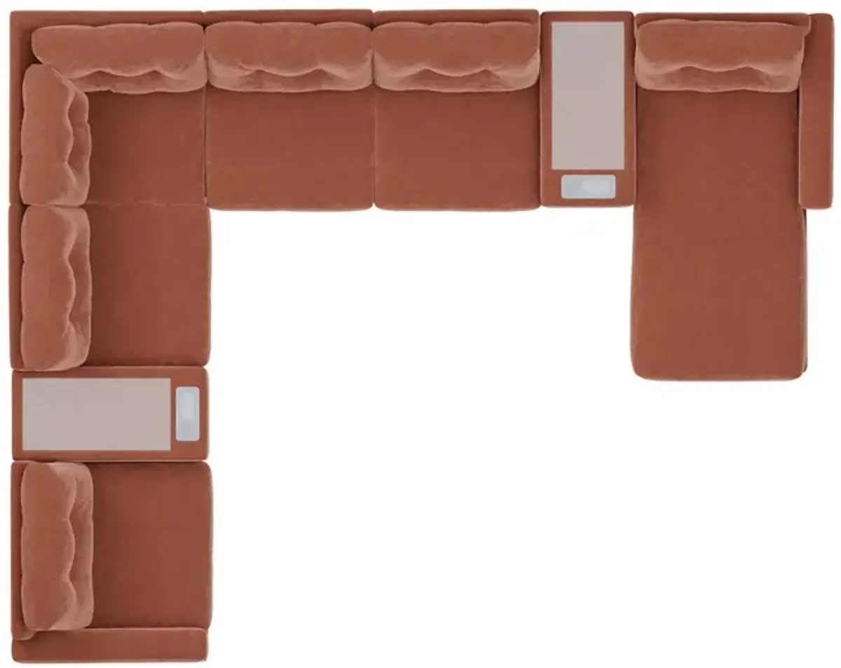 ModularOne 8 Piece Sectional - Cantaloupe