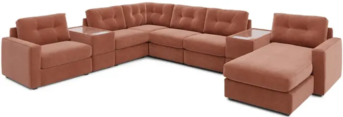 ModularOne 8 Piece Sectional - Cantaloupe