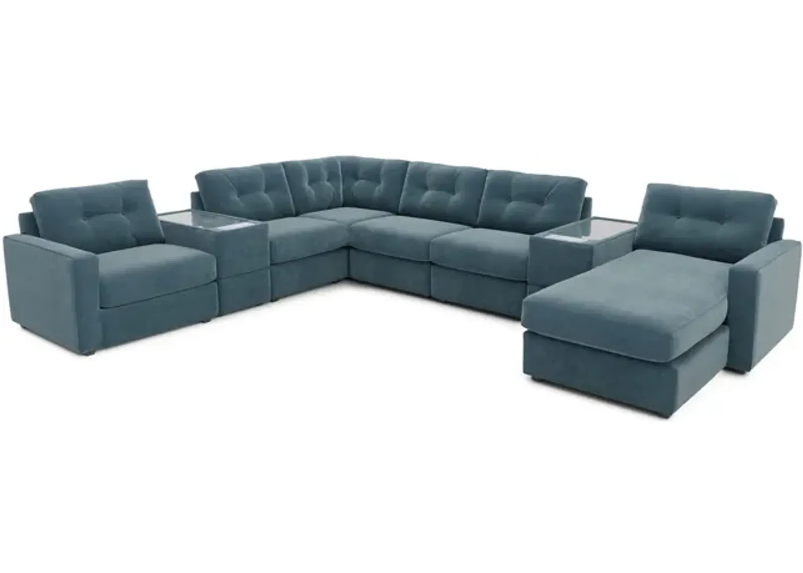 ModularOne 8 Piece Sectional - Teal