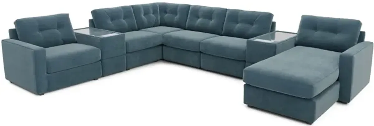 ModularOne 8 Piece Sectional - Teal