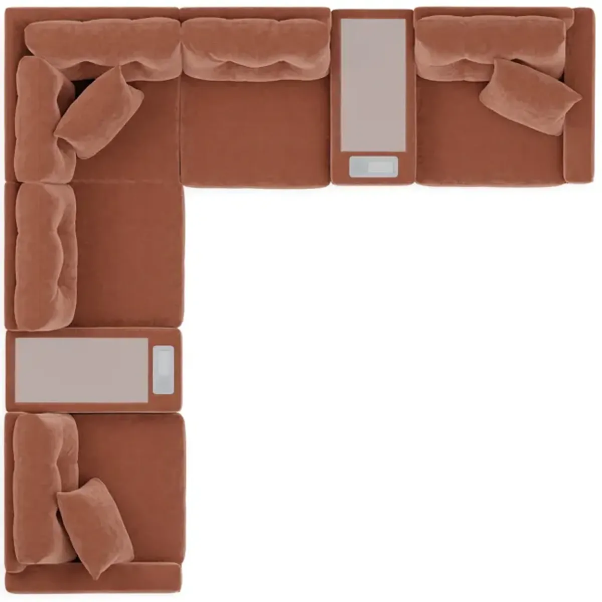 ModularOne 7 Piece Sectional - Cantaloupe