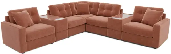 ModularOne 7 Piece Sectional - Cantaloupe