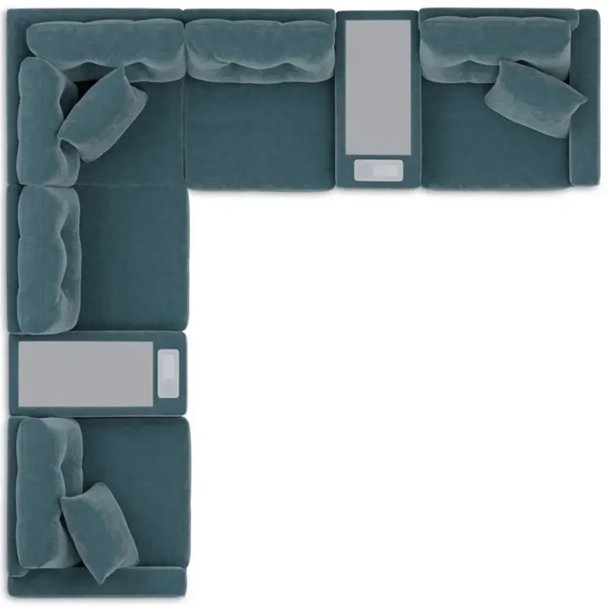 ModularOne 7 Piece Sectional - Teal