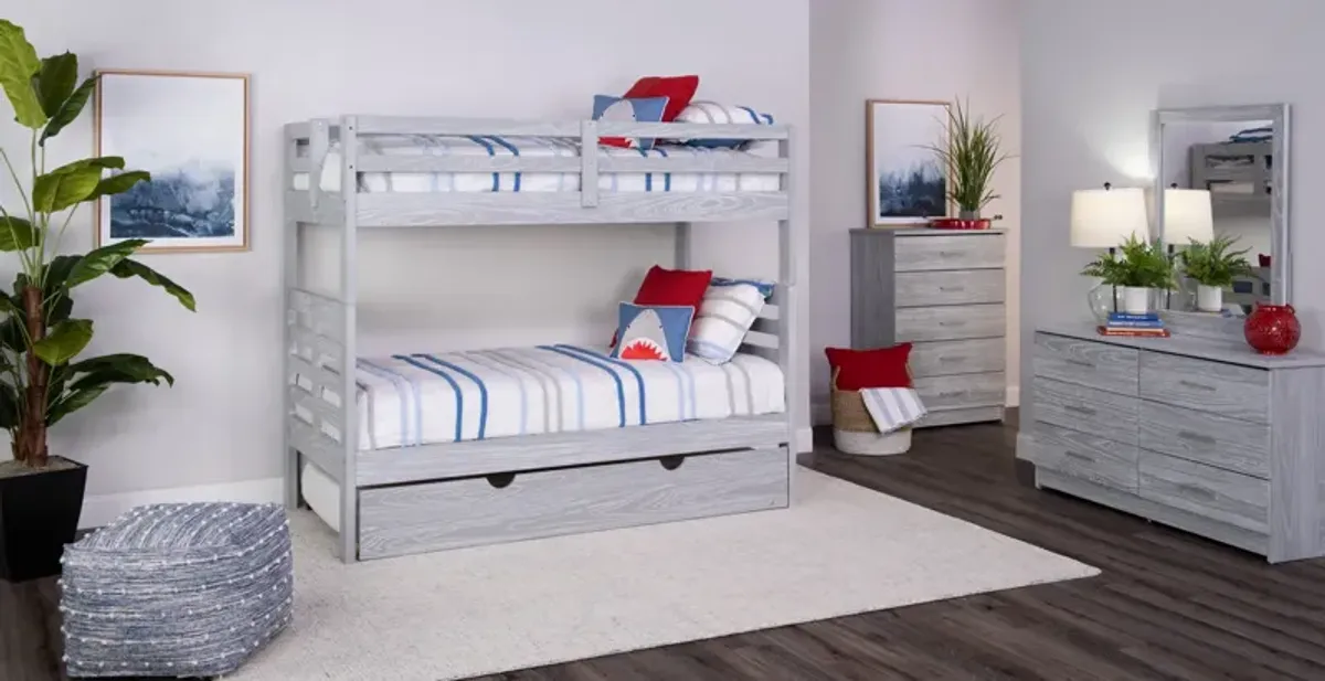 Skyler Twin Twin Bunk - Aspen Grey