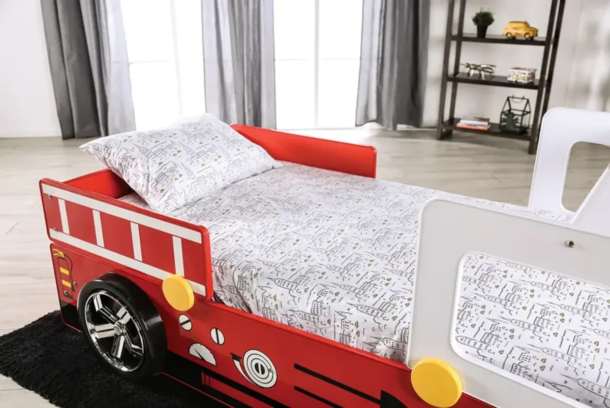 Firestall Fire Engine Twin Bed