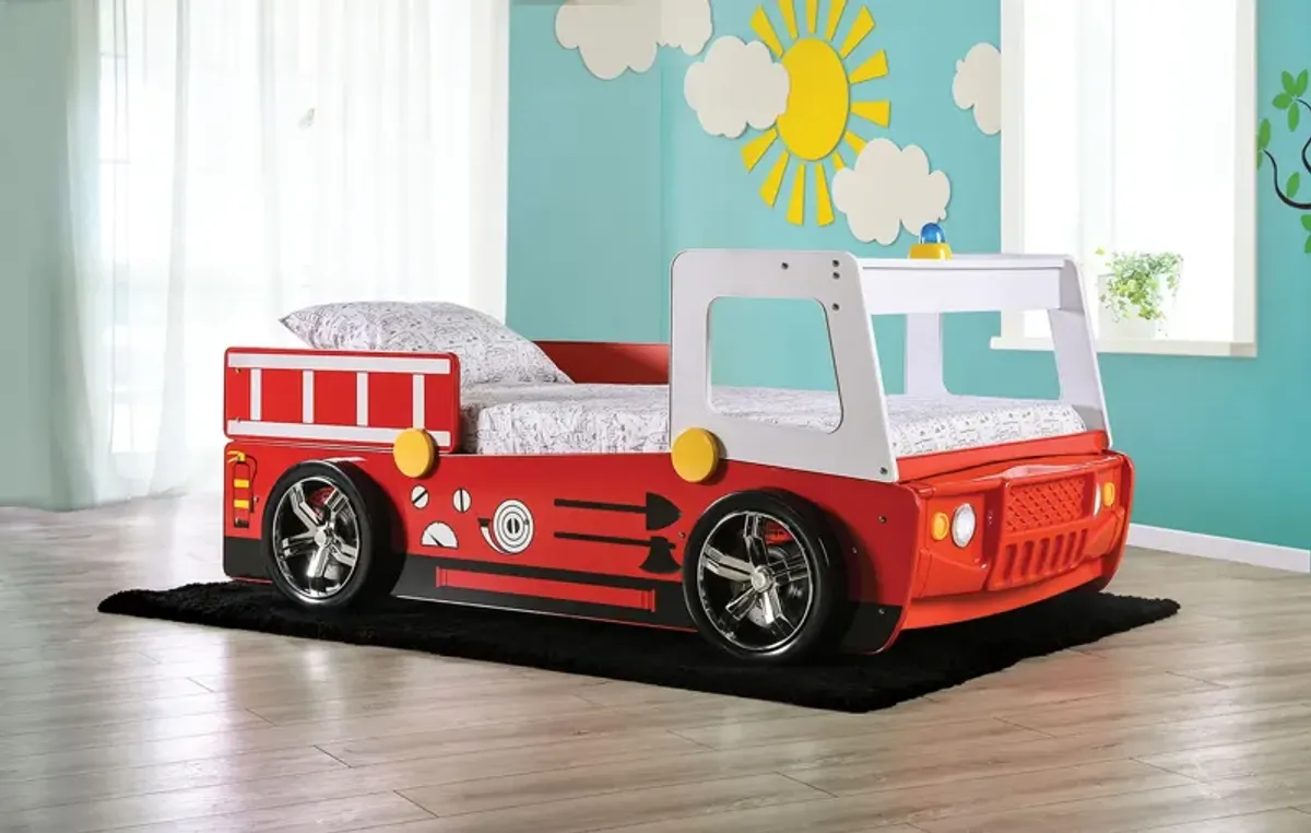 Firestall Fire Engine Twin Bed