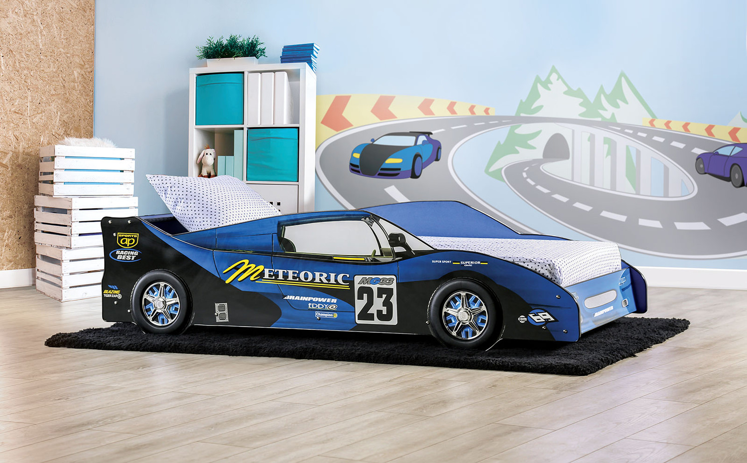 Meteoric Race Car Twin Bed