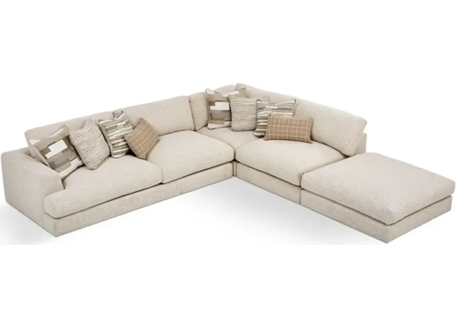 Montecito 4 Piece Modular Sectional - Left Arm Sofa