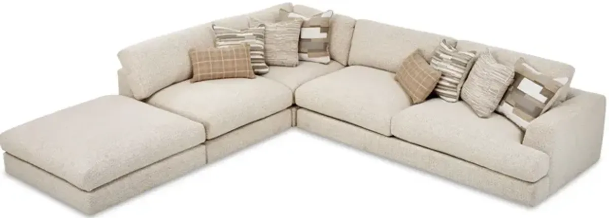 Montecito 4 Piece Sectional - River Rock Right Arm Sofa