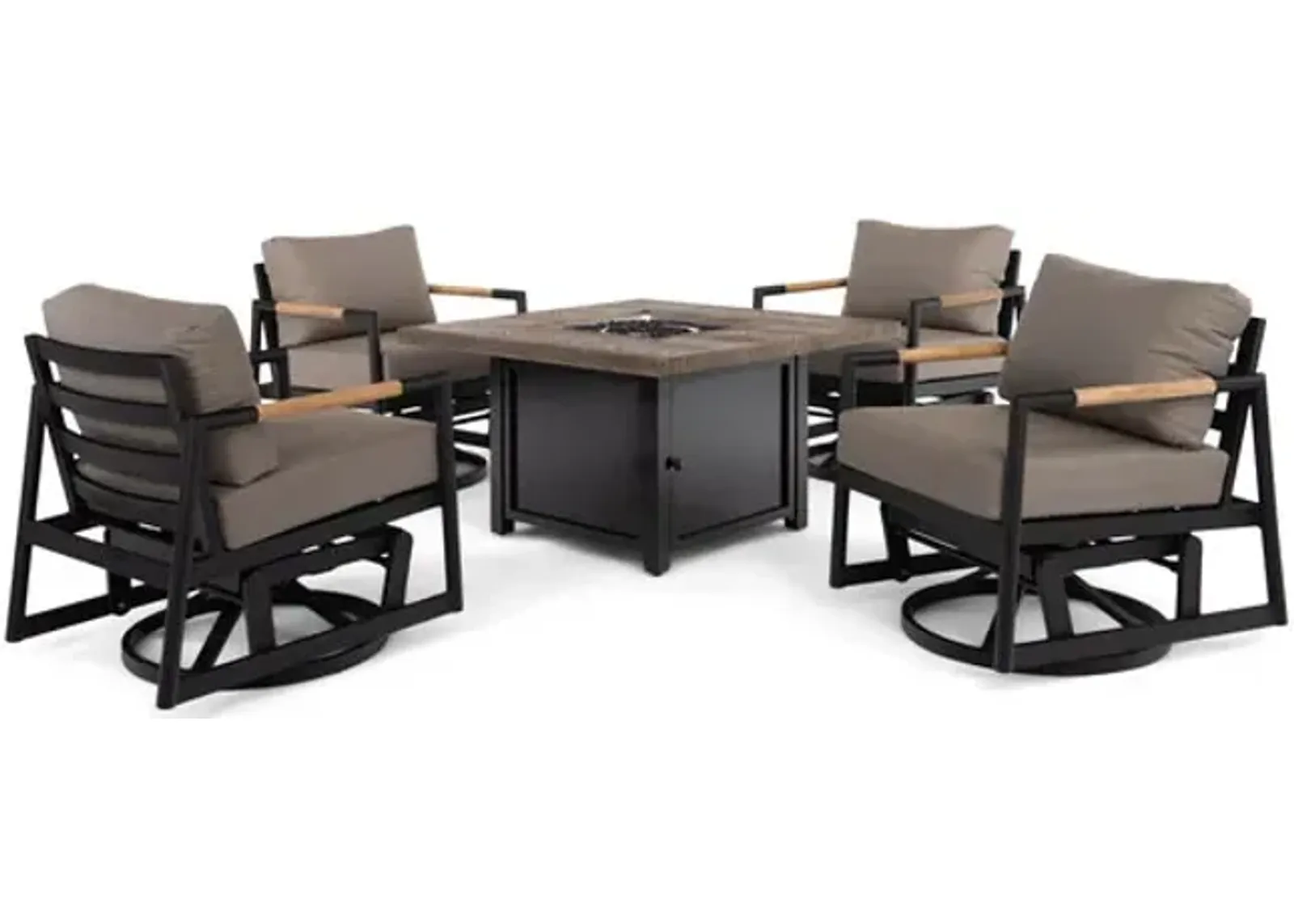 Eden Metro 5 Piece Fire Table Set