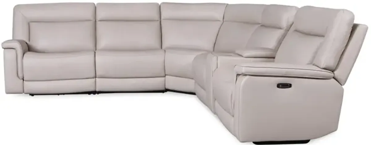 Marie Zero Gravity 6 Piece Leather Power Reclining Sectional