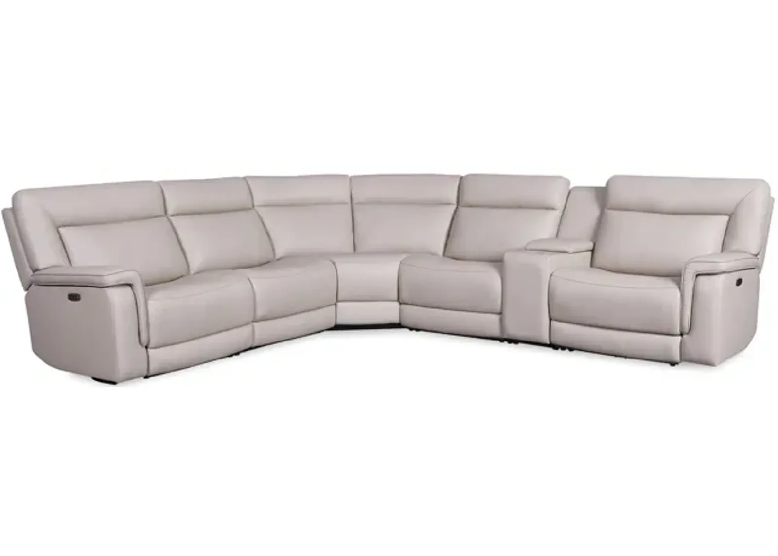 Marie Zero Gravity 6 Piece Leather Power Reclining Sectional