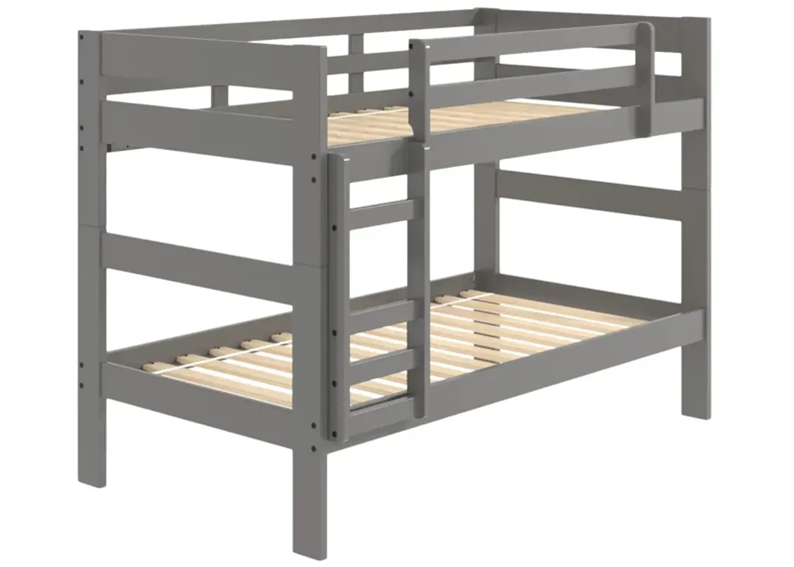 Zaven Twin Twin Bunk Bed - Gray