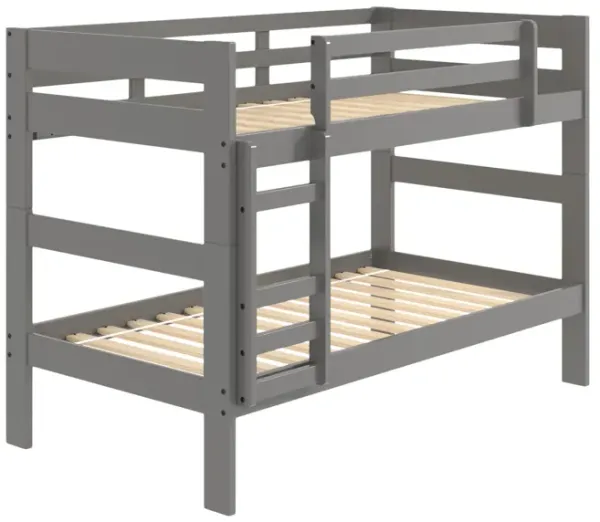 Zaven Twin Twin Bunk Bed - Gray